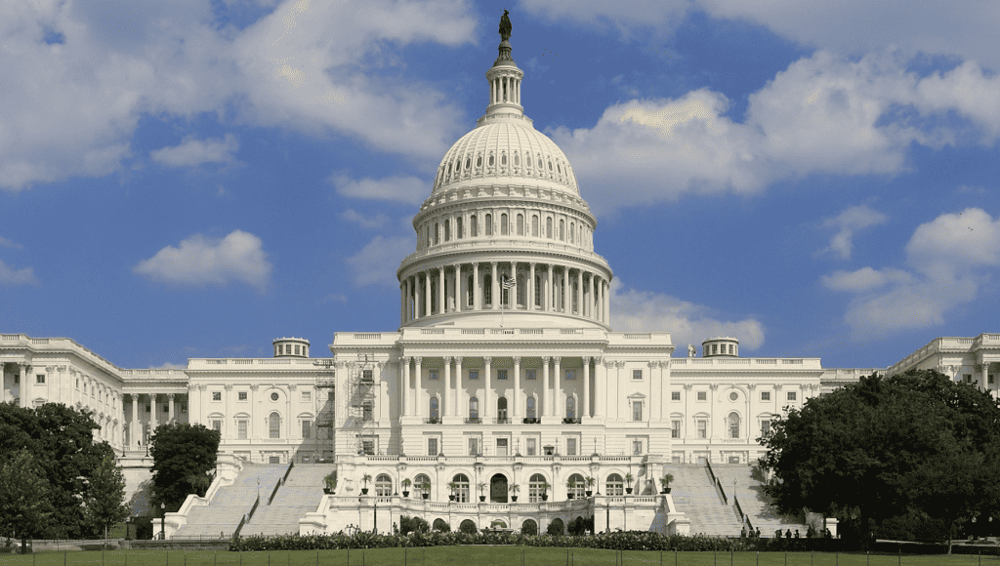 Grand Capitol Building in Washington D.C., iconic American government landmark.
