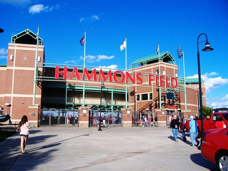 Historic Hammons Field baseball stadium at Springfield, Missouri, popular for sports events and entertainment.