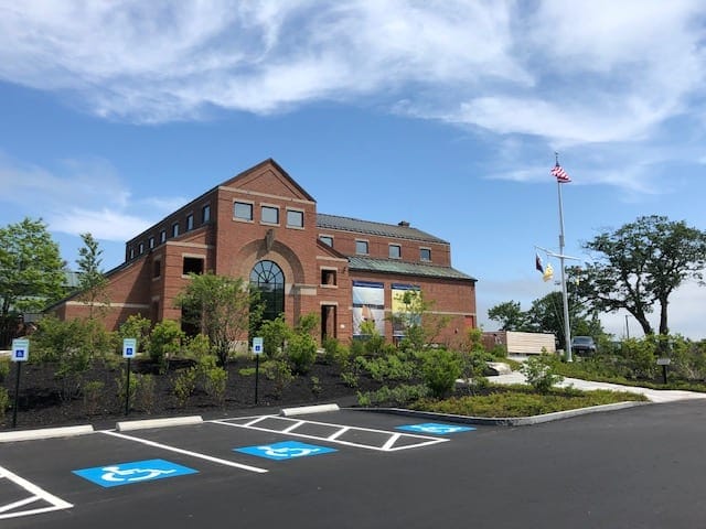 Accessible parking spaces at Quest For Directions office building.