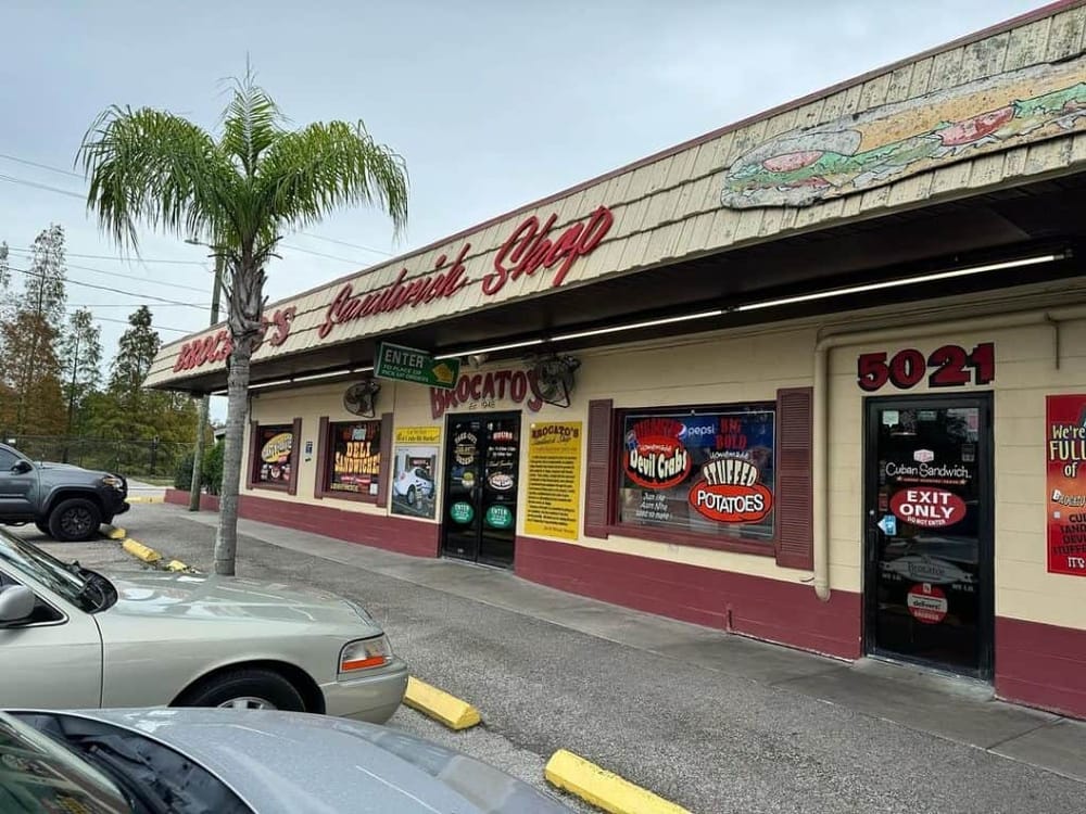 Authentic Cuban sandwich shop with parking and outdoor seating.