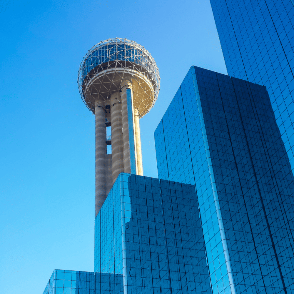 Witness the grandeur of the Reunion Tower