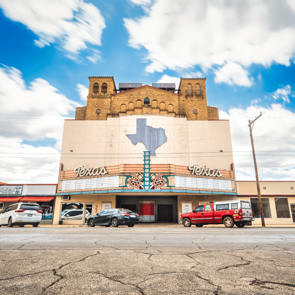 Enjoy a show at the Texas Theatre