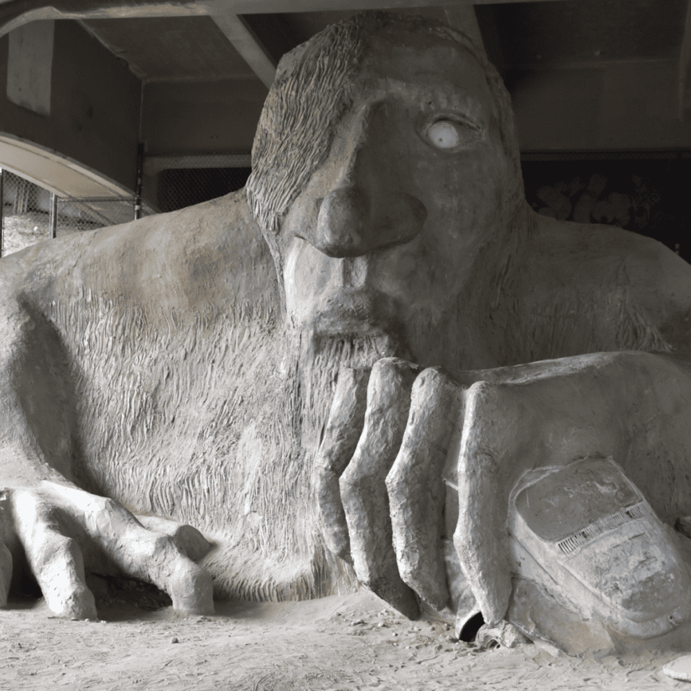 Gaze at the Stars in the Fremont Troll