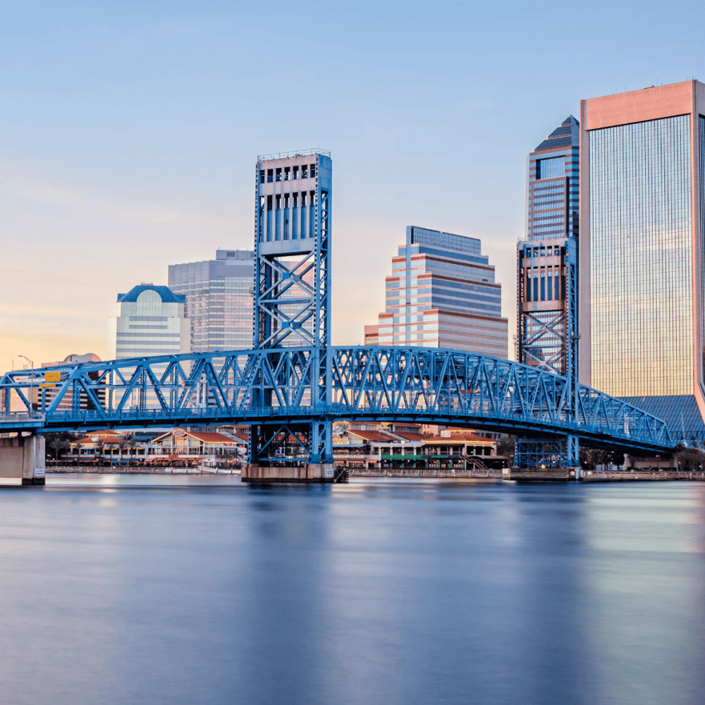 Pass by the Jacksonville Skyway