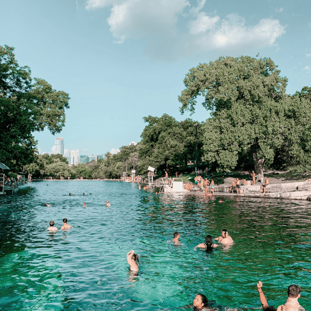 Submerge in the Barton Springs Pool