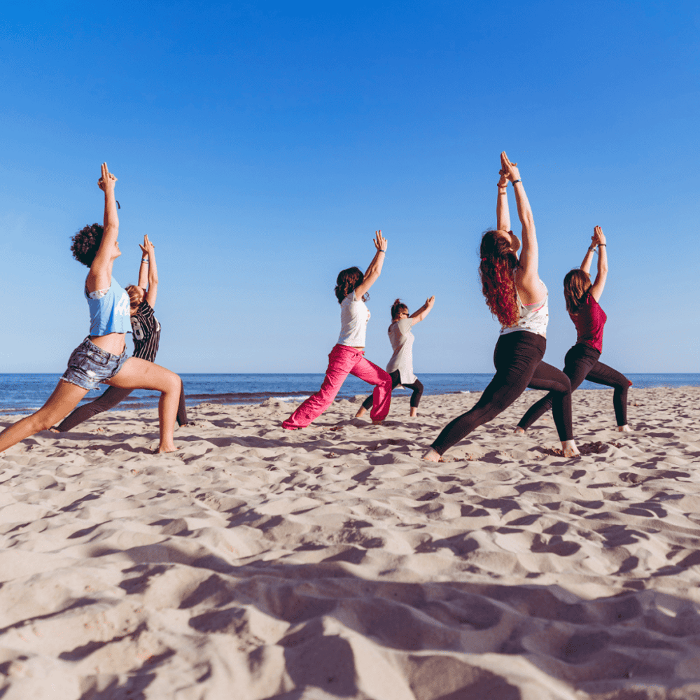 Beach Yoga Session