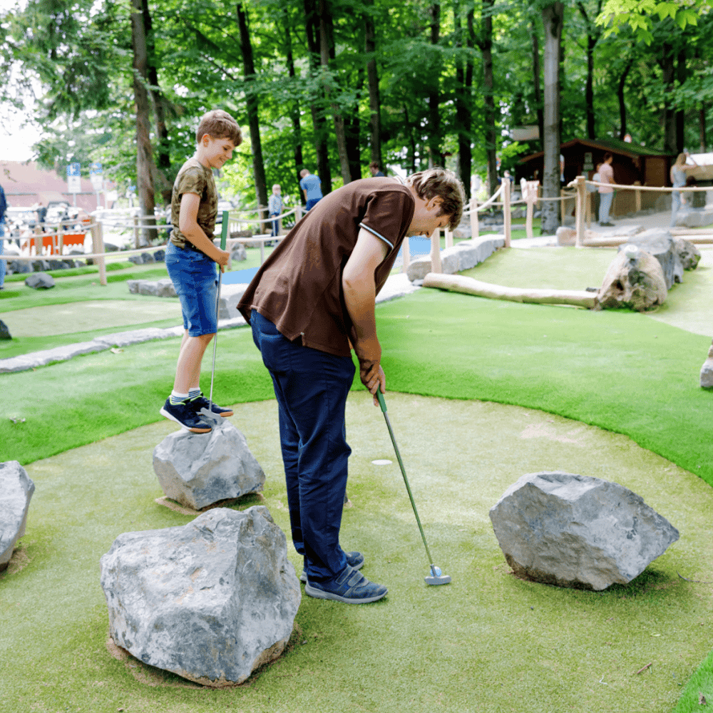 Have fun in the Lost Island Miniature Golf & Adventure Park
