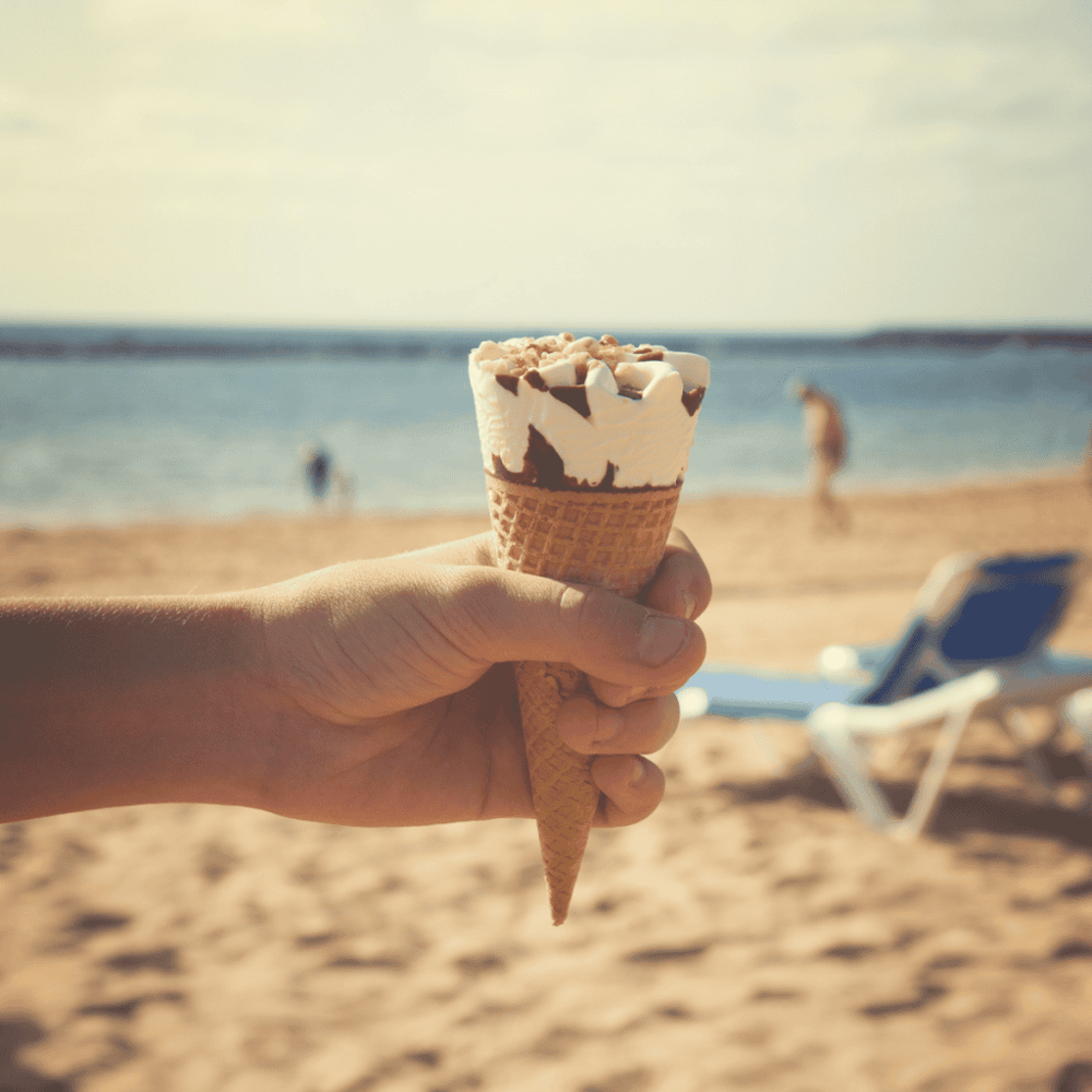 Oceanfront Ice Cream Stroll