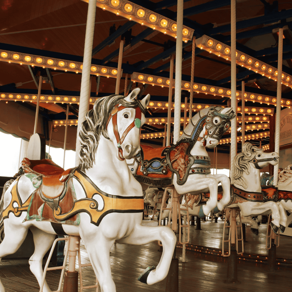 Ride the historic 1895 Looff Carousel