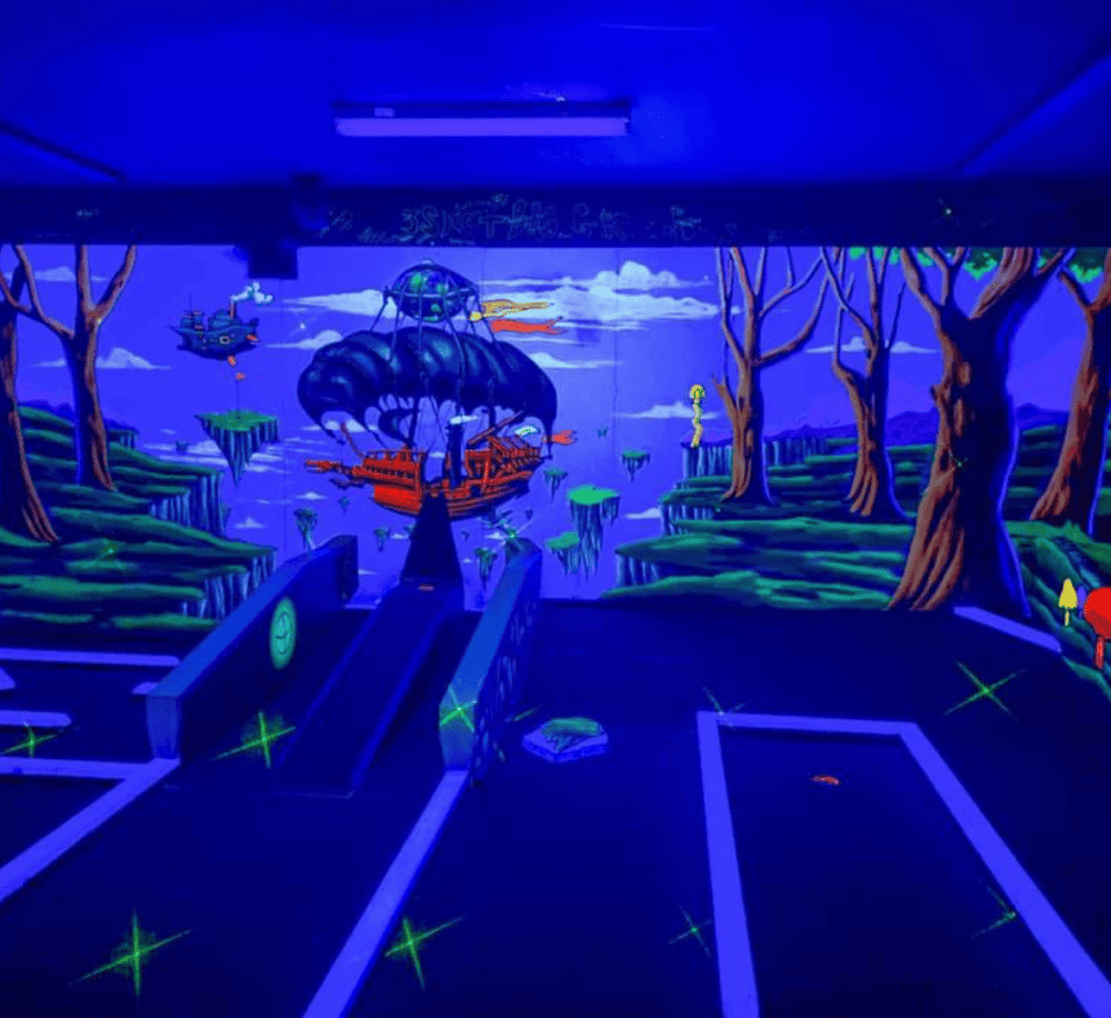 D&D Blacklight Mini Golf