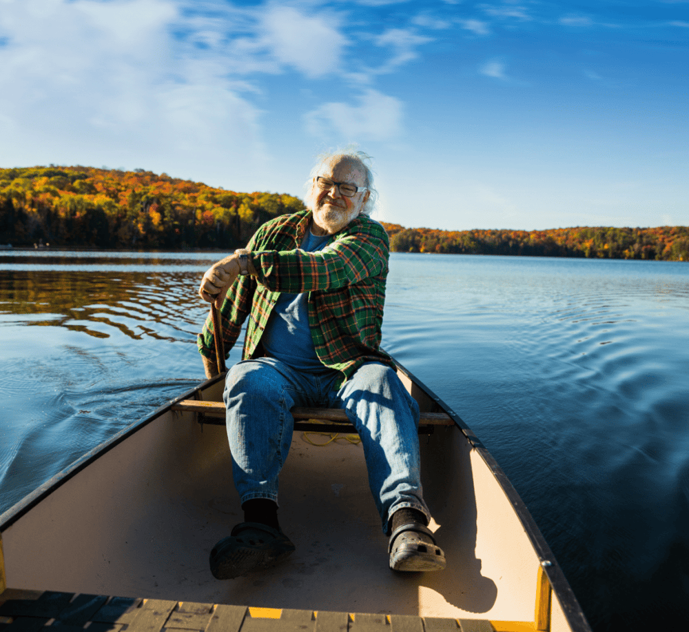 Canoe in Algonquin Park