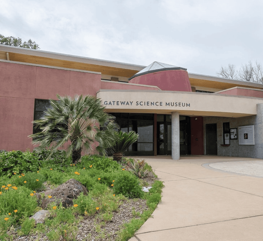 Modern Gateway Science Museum building showcasing educational exhibits and science displays.
