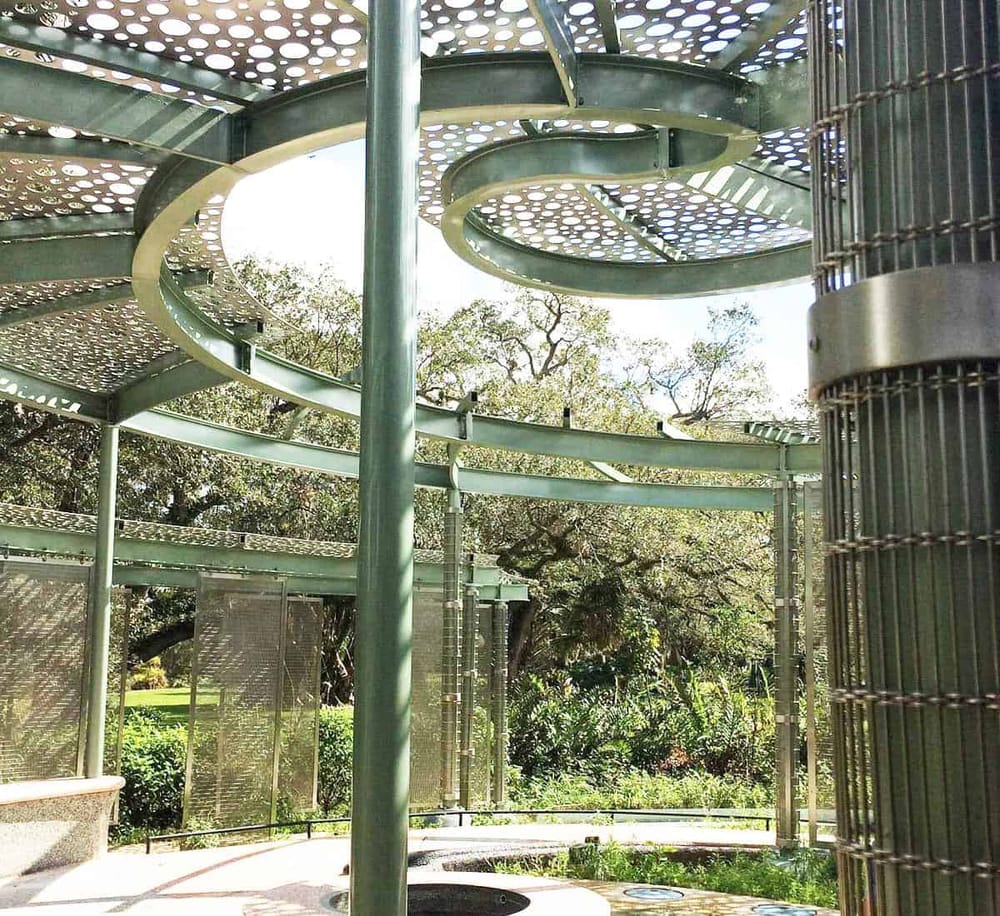 Vibrant playground spiral slide at QuestForDirections, perfect for outdoor fun and active play.