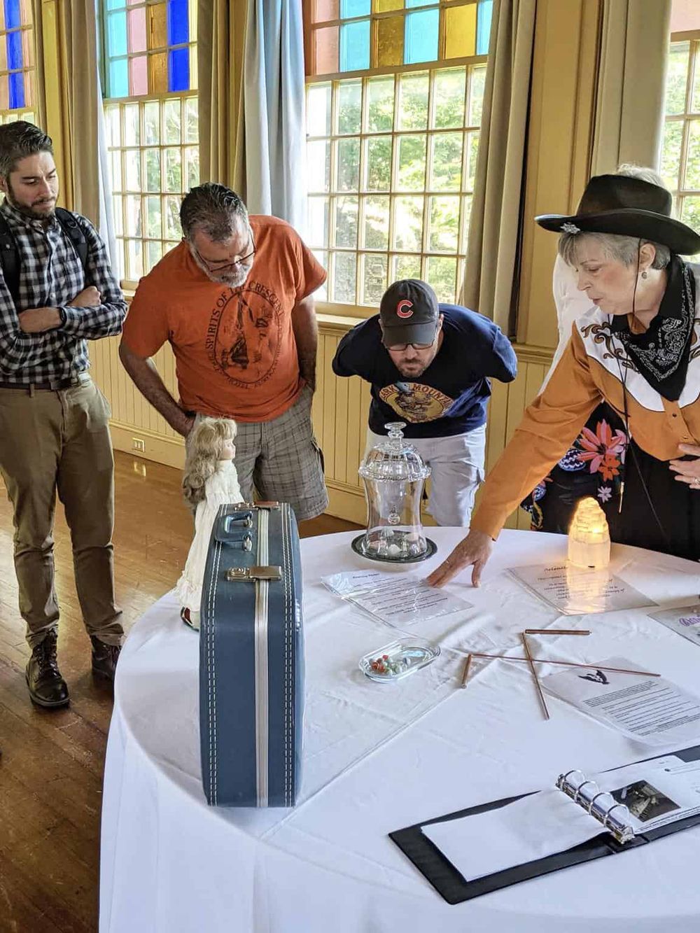 Historical GPS navigation demonstration at QuestForDirections event.