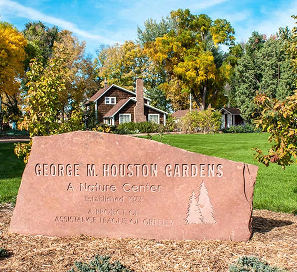 Colorful fall scenery at George M. Houston Gardens, a nature center in Greeley, established in 1973.