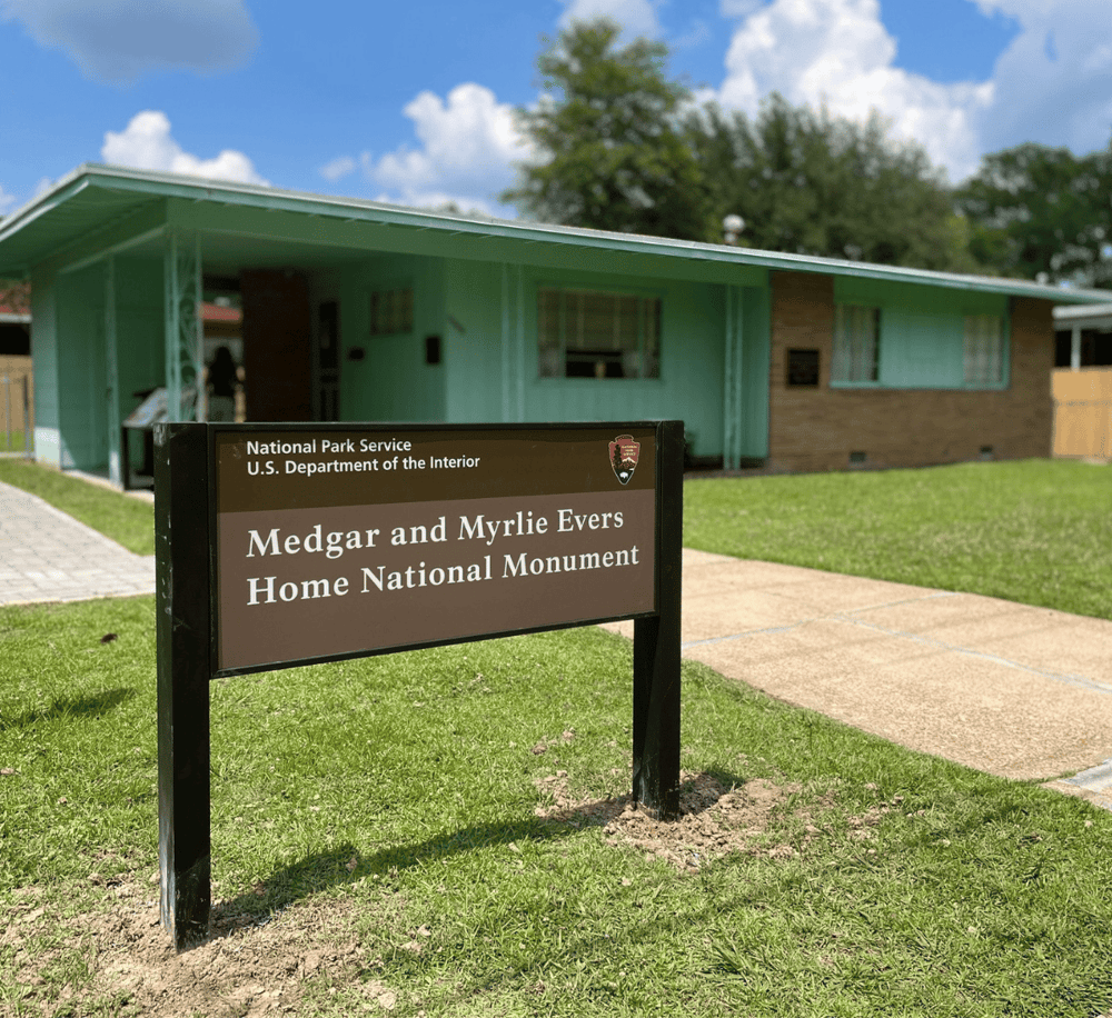 Historic house at Medgar and Myrlie Evers Home National Monument, part of U.S. National Parks.