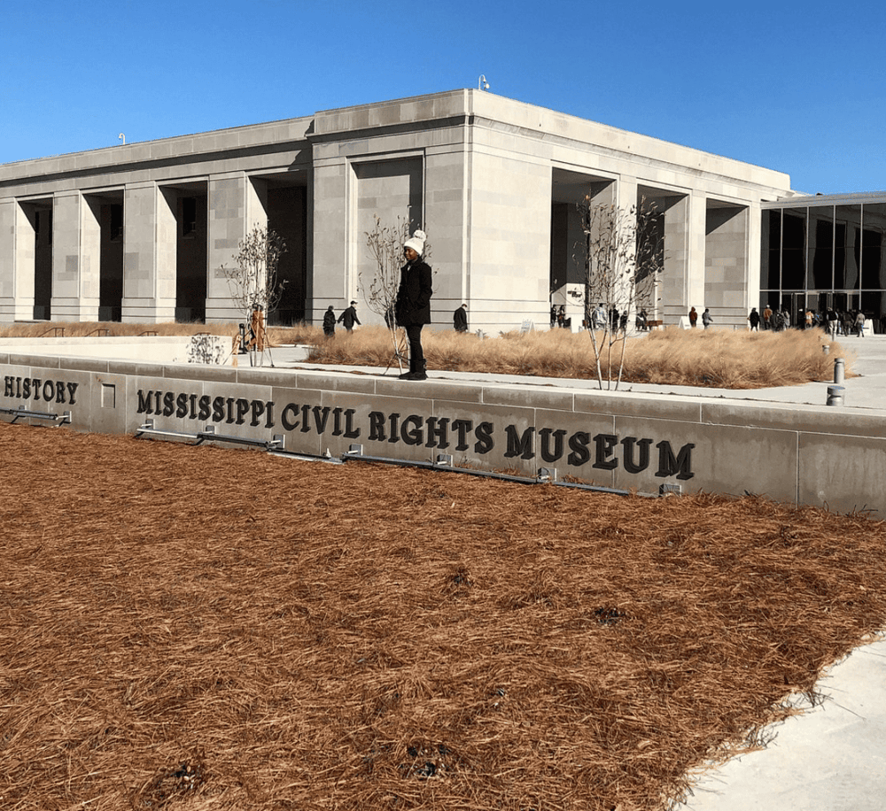 Historic Mississippi Civil Rights Museum exterior.