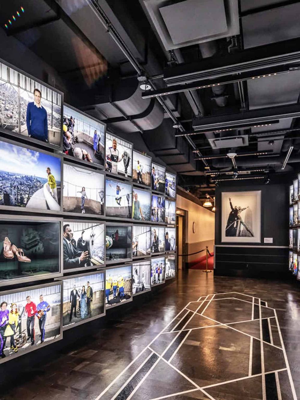 Colorful digital art gallery showcasing diverse portraits and sports scenes at QuestForDirections.