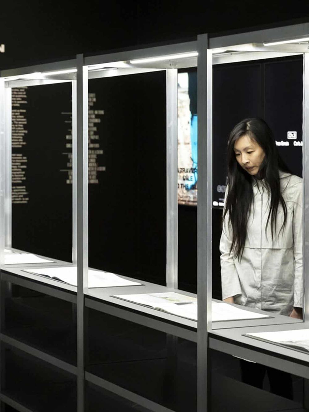 Modern digital navigation exhibit at QuestForDirections, helping users find precise location info.