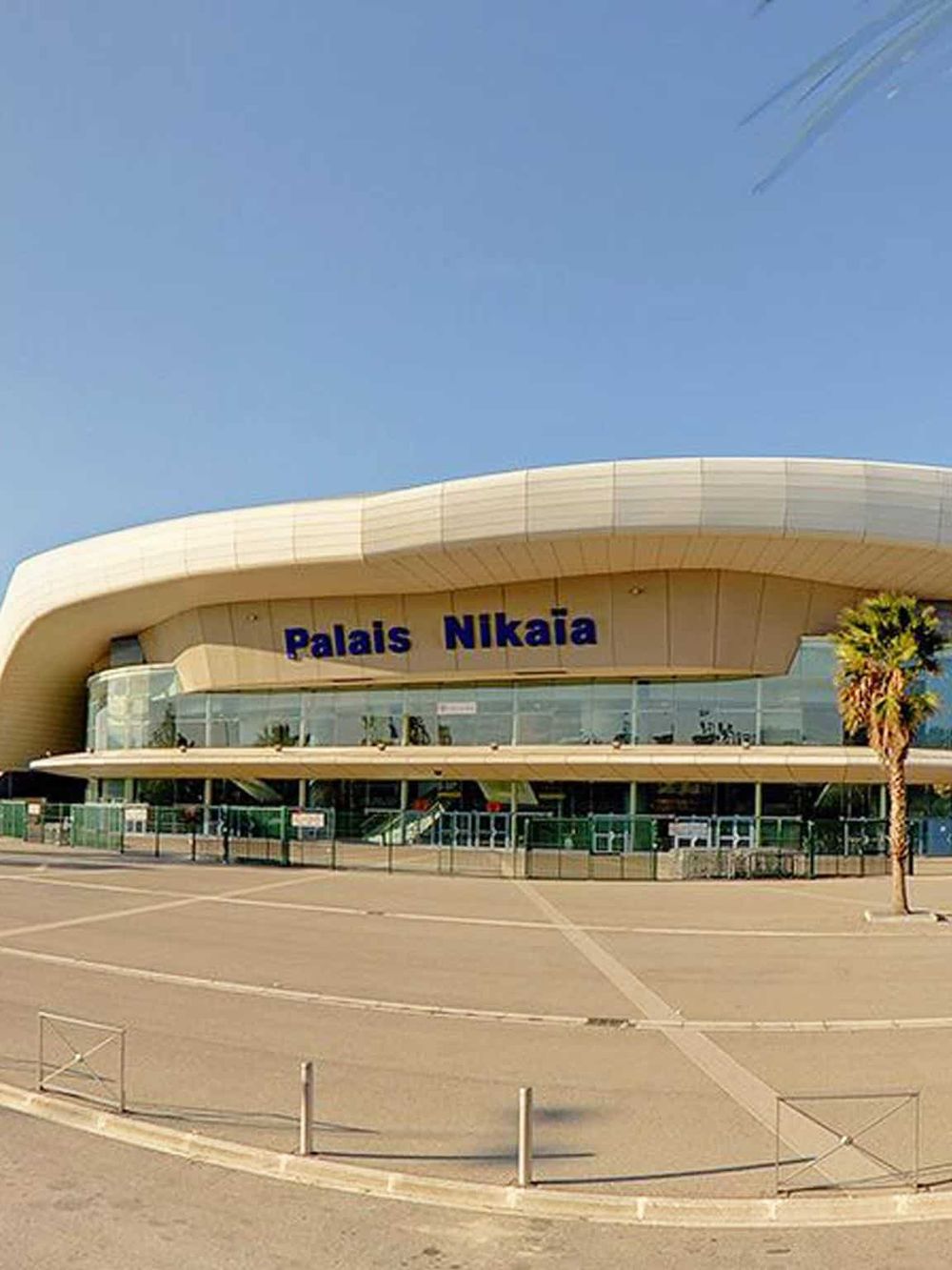 Modern arena known as Palais Nikaia, located in France, hosting sports and entertainment events.