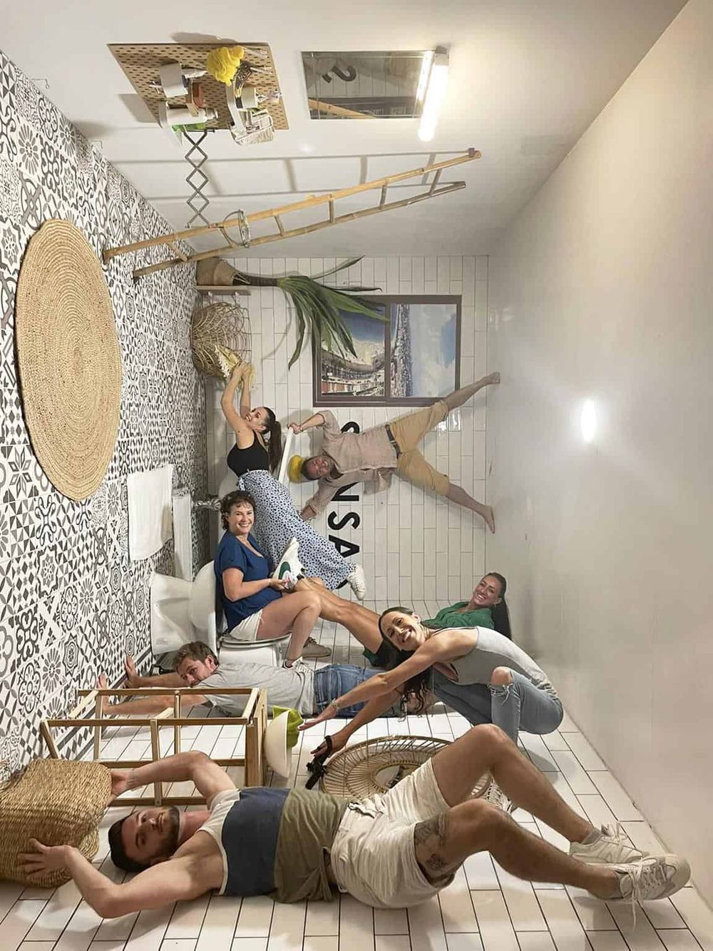 Enjoying a fun and vibrant team-building activity at QuestForDirections' creative workspace.