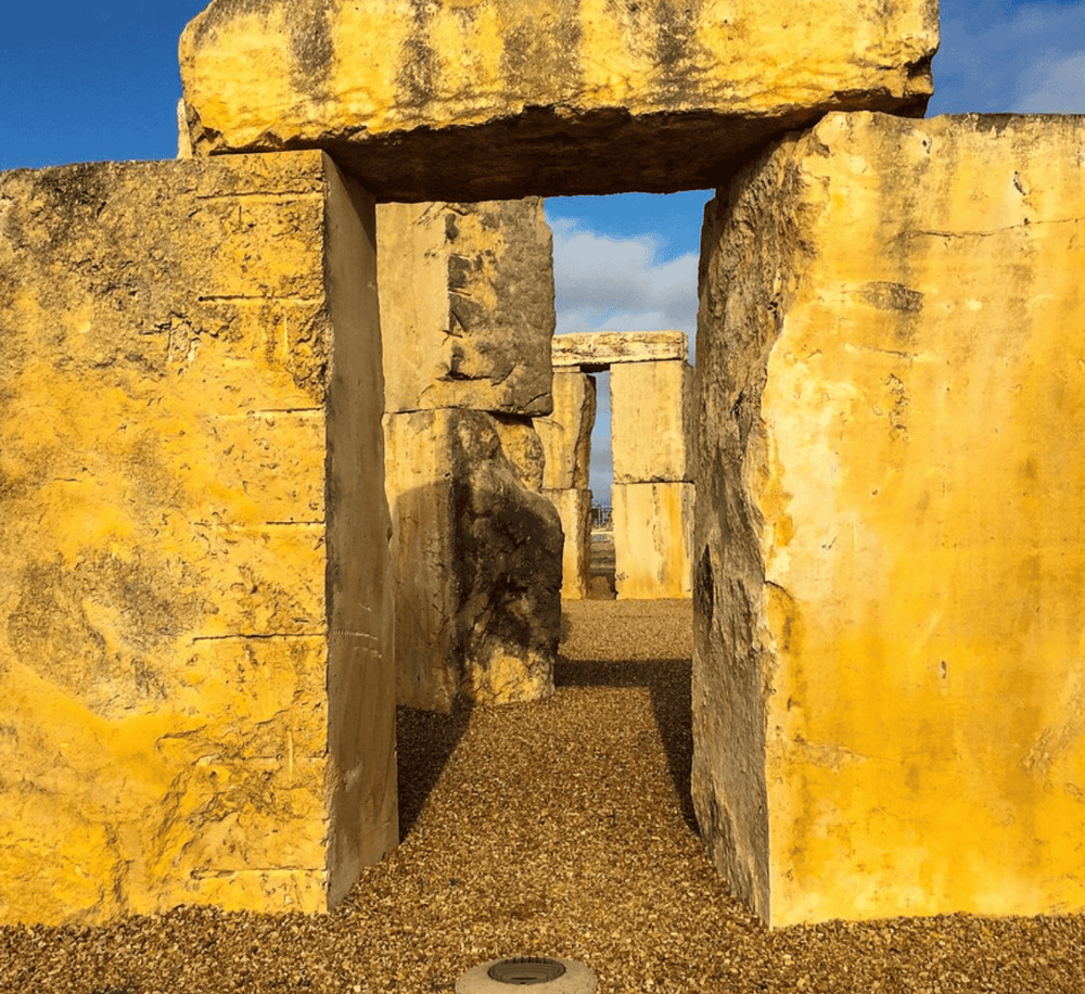 Ancient stone ruins with pathways, part of QuestForDirections historical landmarks collection.