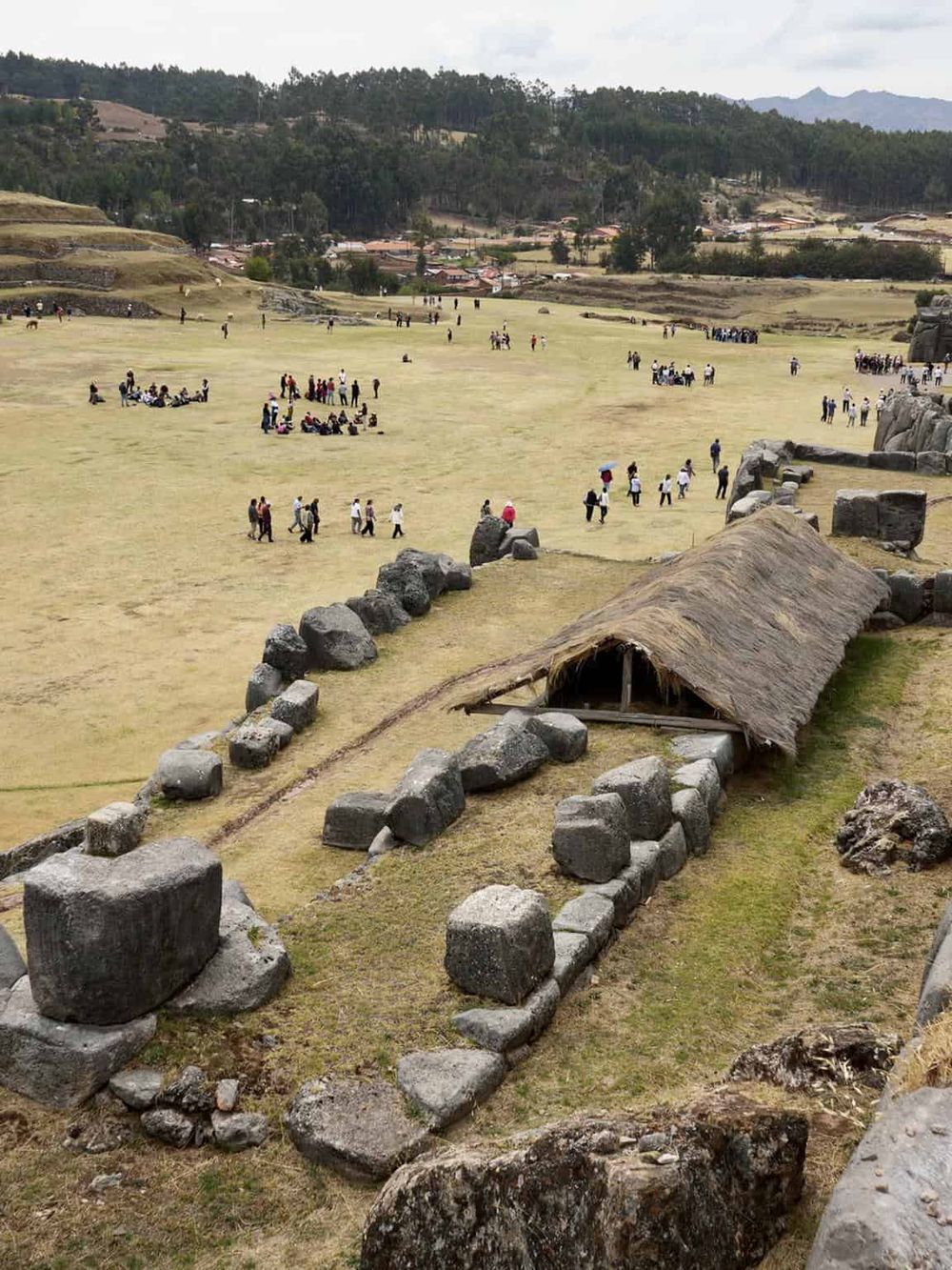 Ancient ruins at Machu Picchu showcasing Incan stonework and scenic mountain views for travelers.