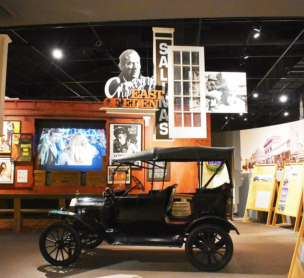 Vintage car exhibit at James Dean Museum, showcasing iconic American history and classic car displays.