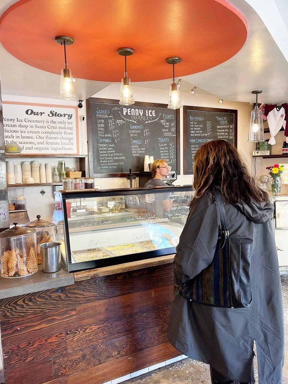 Delicious ice cream at QuestForDirections on a cozy cafe interior. Perfect for sweet tooth cravings and relaxing outings.