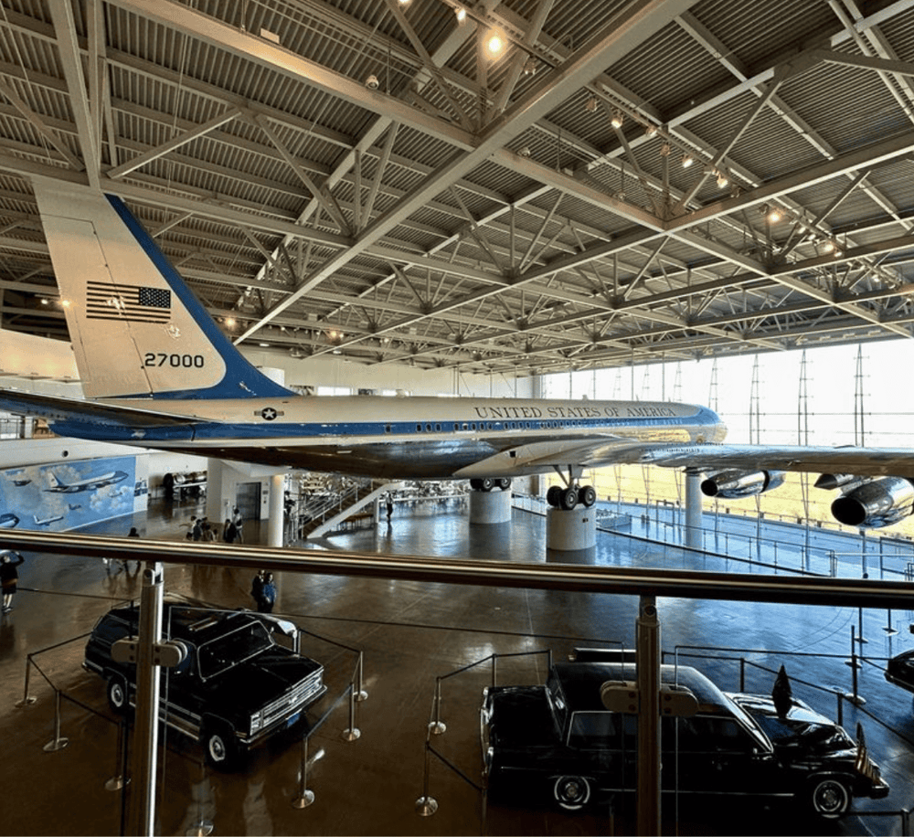 US Air Force Boeing 747 Airplane at National Museum of the United States Air Force.