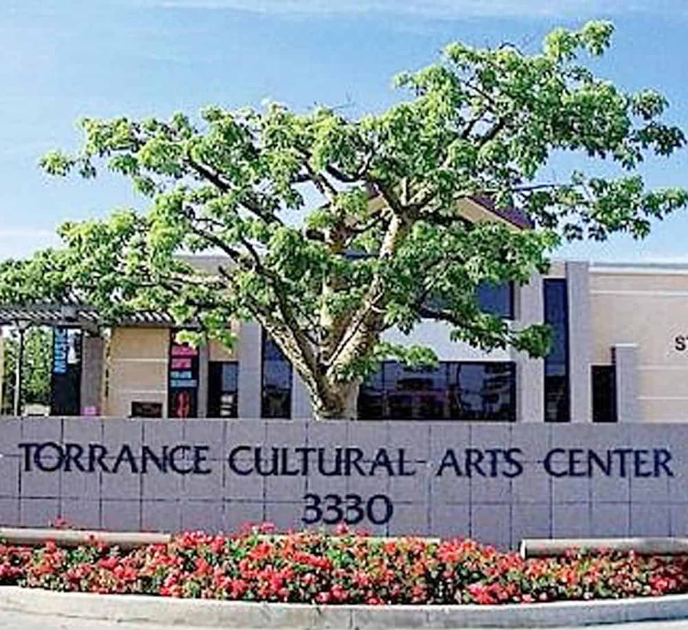 Lush green tree outside Torrance Cultural Arts Center, an arts and community event venue in Torrance, California.
