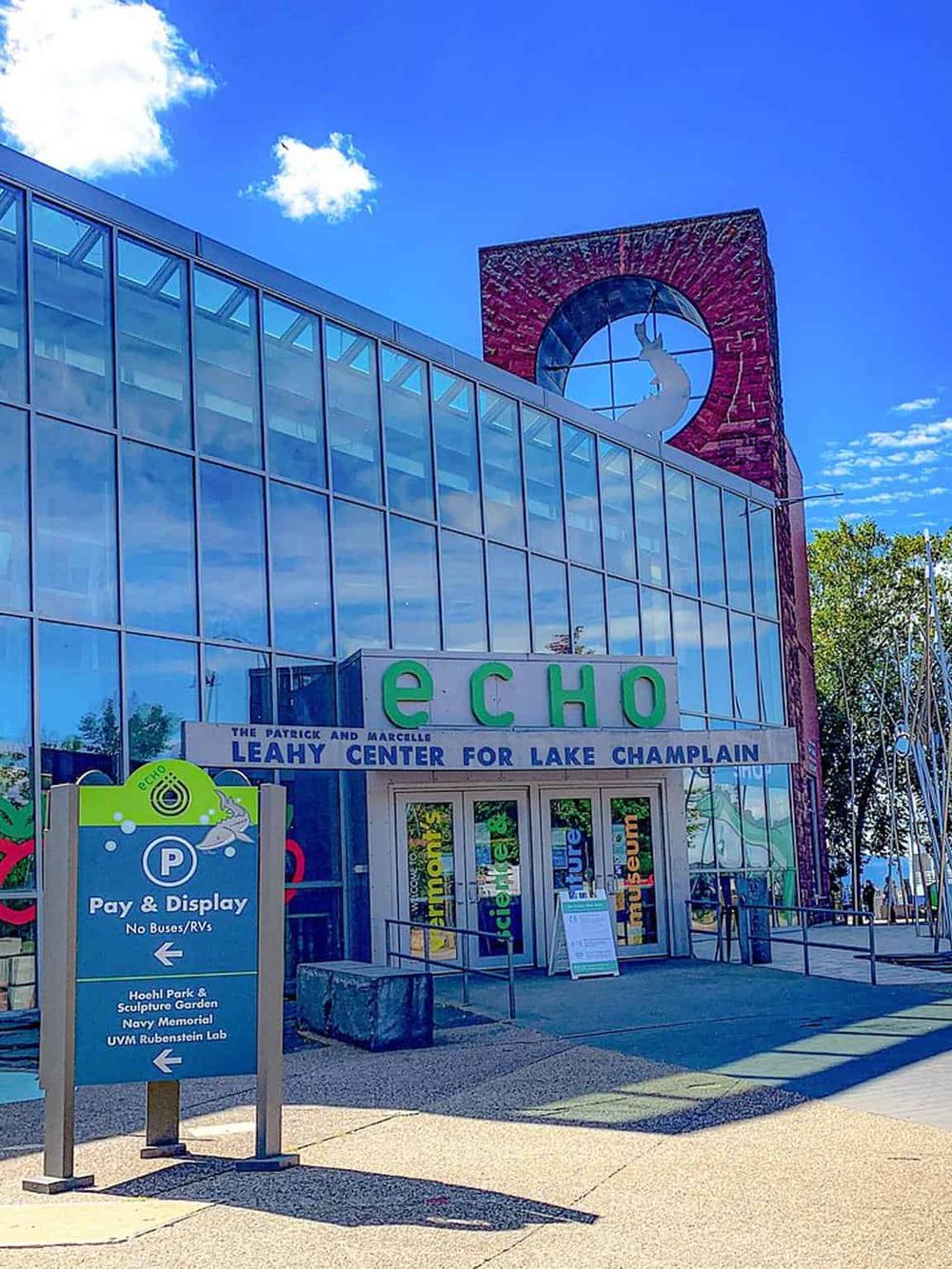 Bright modern building for Lake Champlain science and nature exploration at Quest for Directions.
