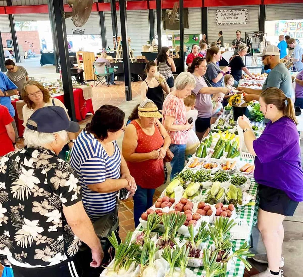 Fresh farmers market produce collection at local community event.