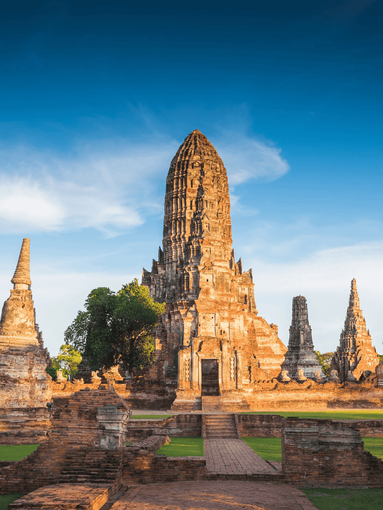 Ancient temple ruins in Thailand, Thai historical site, traditional architecture, heritage monument, cultural attraction.