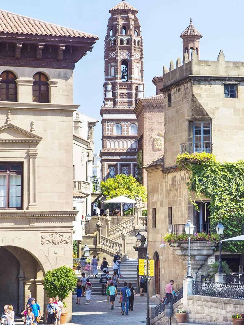 Colorful European street scene showcasing architecture and city exploration.