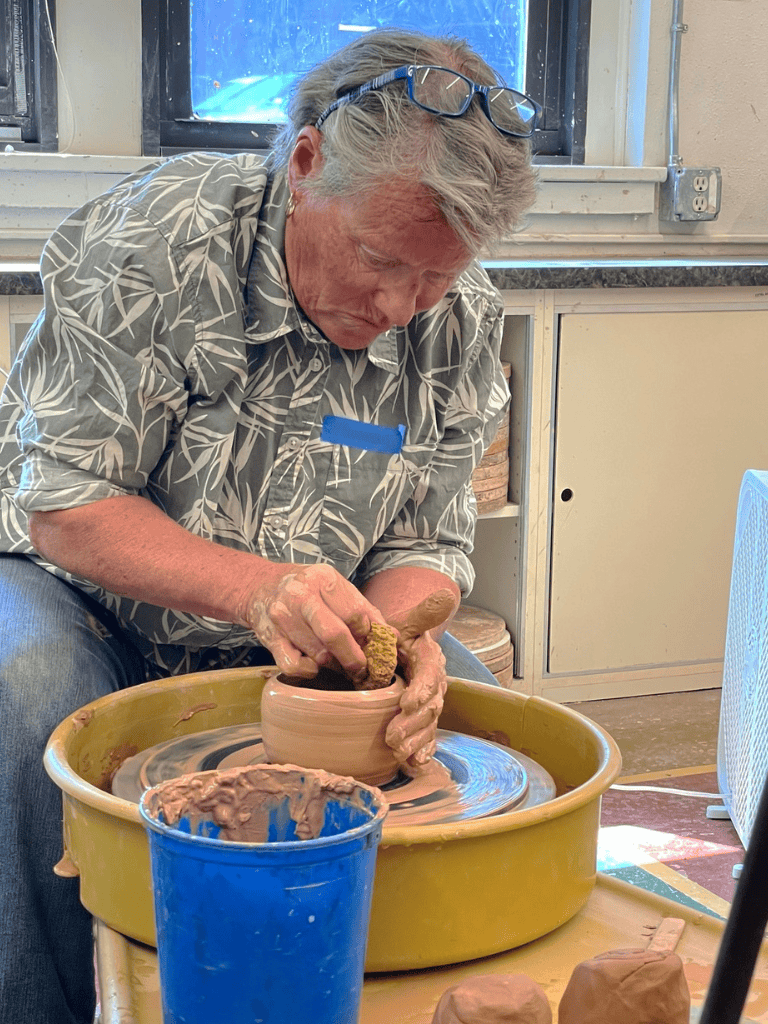 Clay pottery making at QuestForDirections studio.