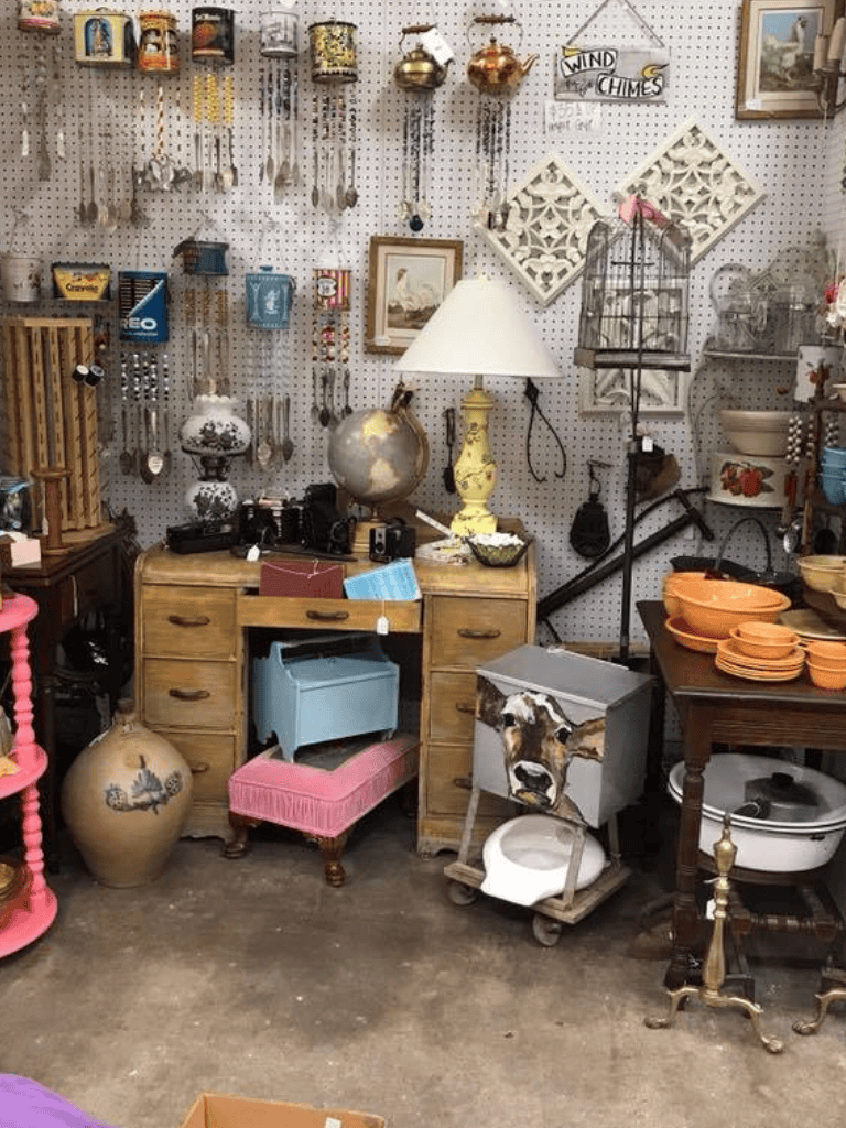 Vintage household decor and antiques at QuestForDirections thrift store.