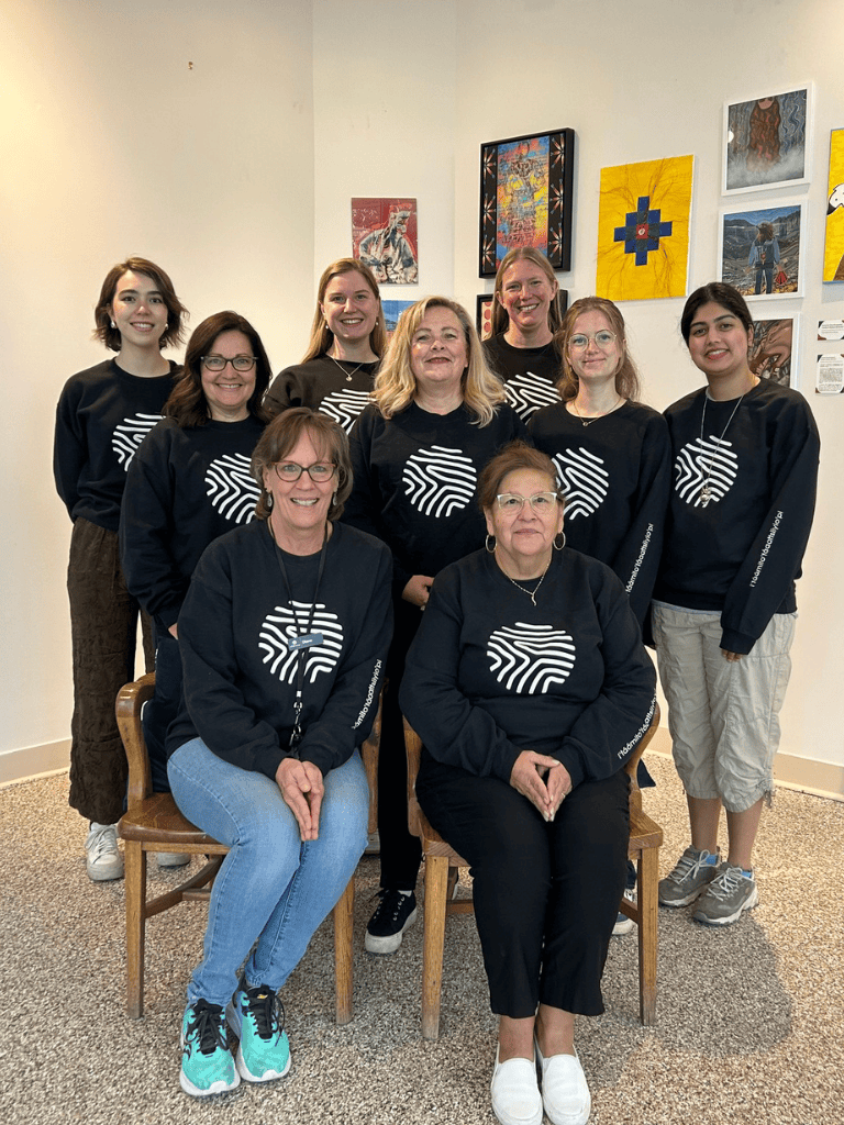 Empowering women with art and community at QuestForDirections art workshop group photo.