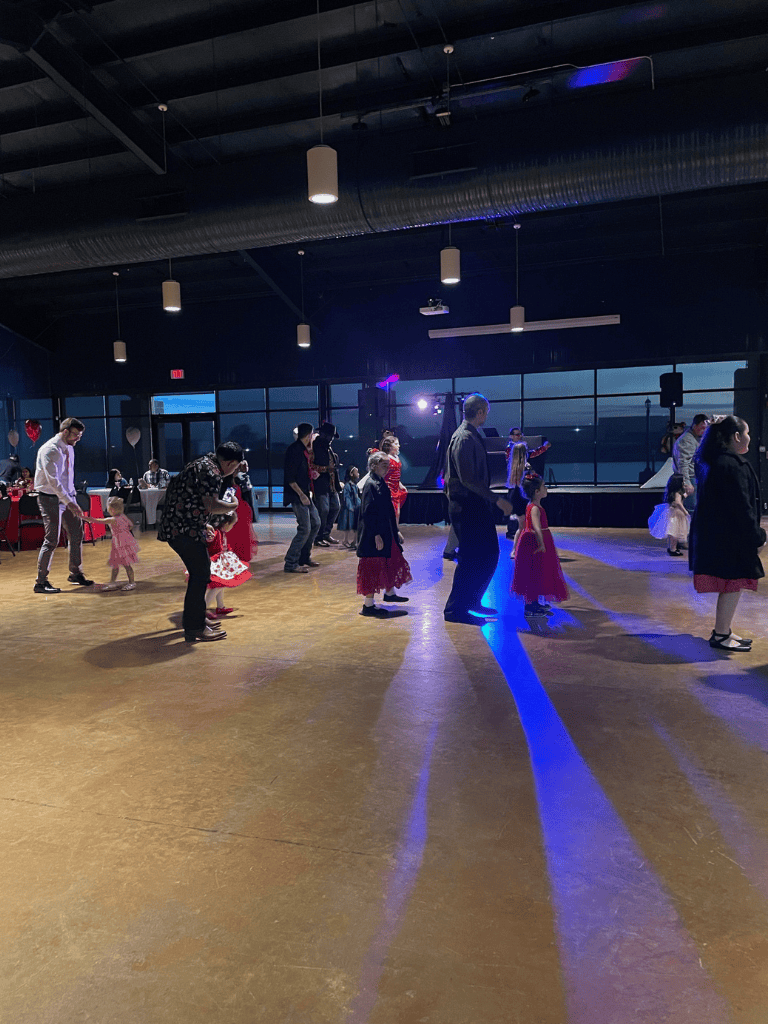 Children's dance party at QuestForDirections event venue, family-friendly entertainment and fun activities.