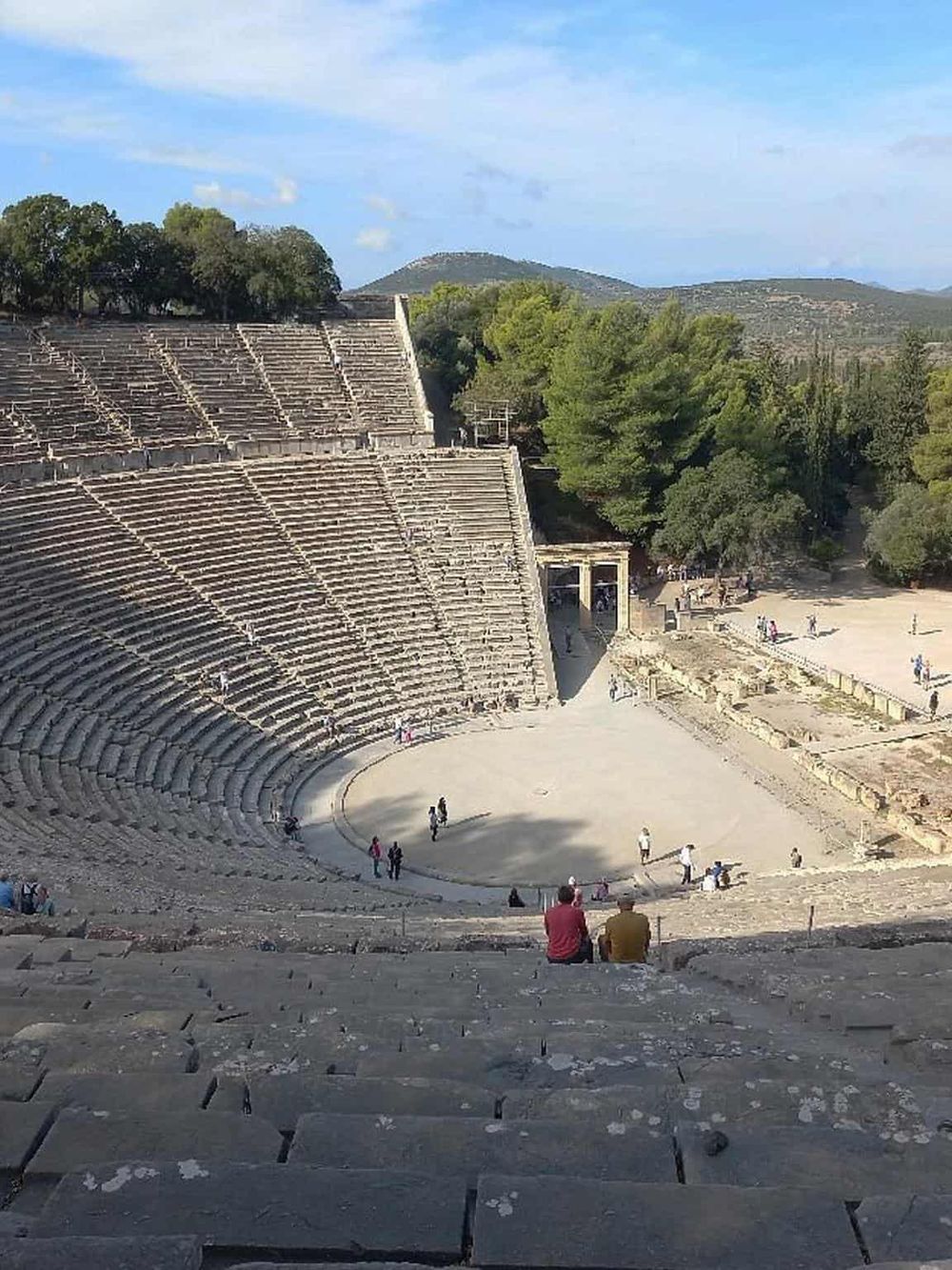 Ancient Greek Theater at Epidaurus, a renowned archaeological site and destination for cultural exploration.
