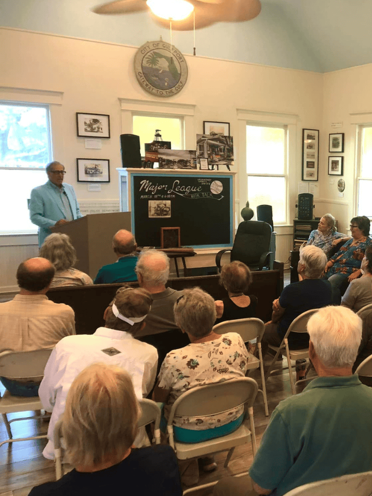 Historic community meeting in Gulfport, showcasing local history and culture.