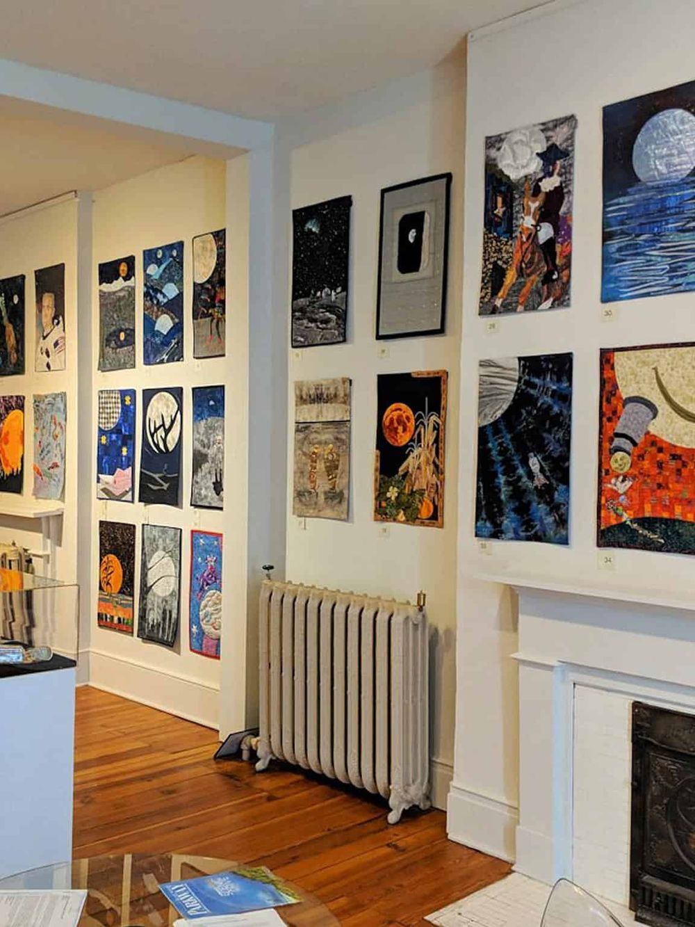Colorful art gallery showcasing various paintings and illustrations at QuestForDirections.