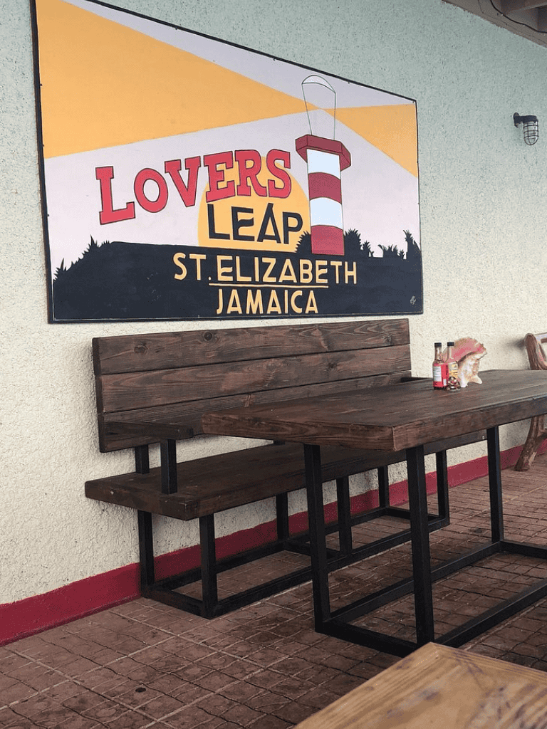 Lovers Leap rental property sign at St. Elizabeth, Jamaica for vacation or real estate investment.