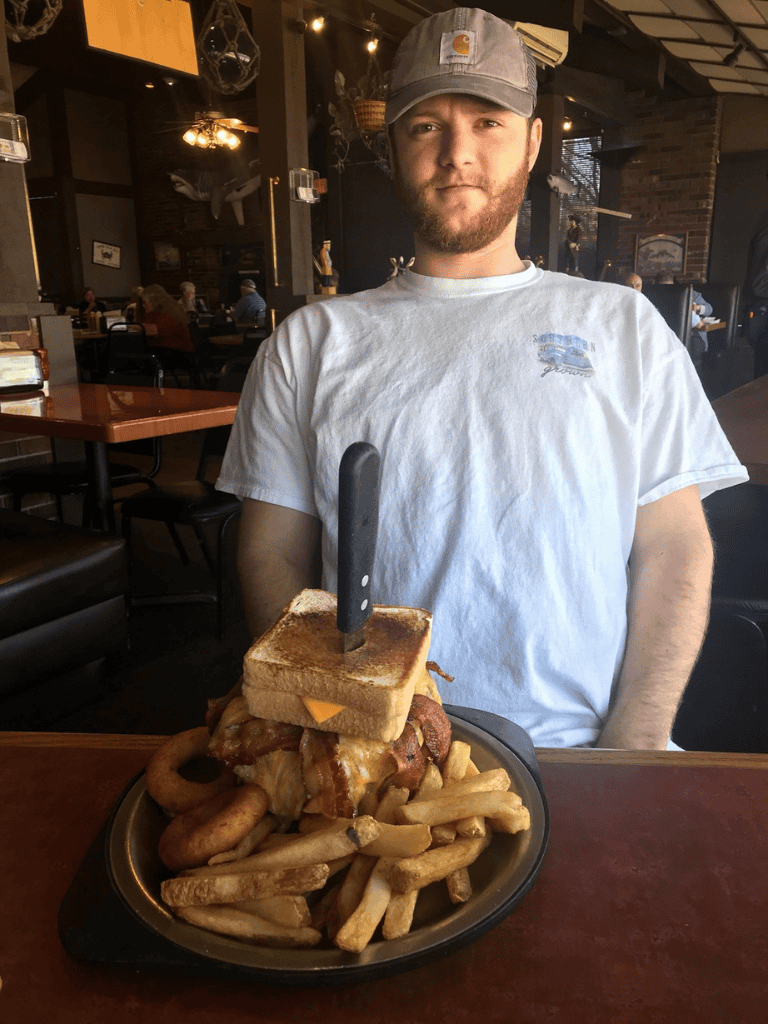 Delicious throwback from QuestForDirections, featuring a hearty meal with toast, fries, and crispy bacon.