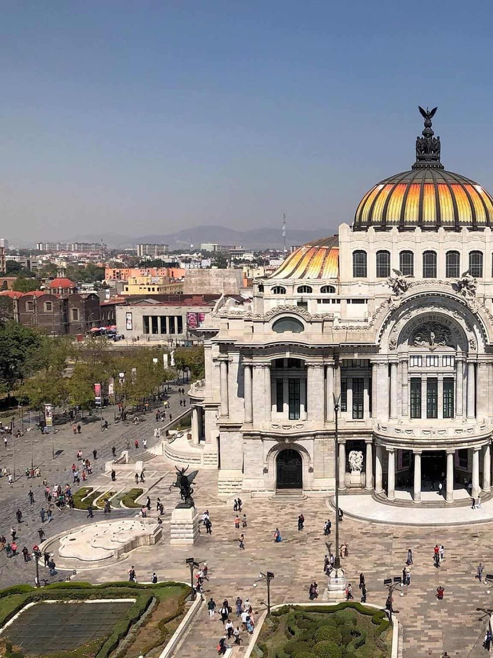 Historic Palace of Bellas Artes in Mexico City, a renowned cultural landmark.