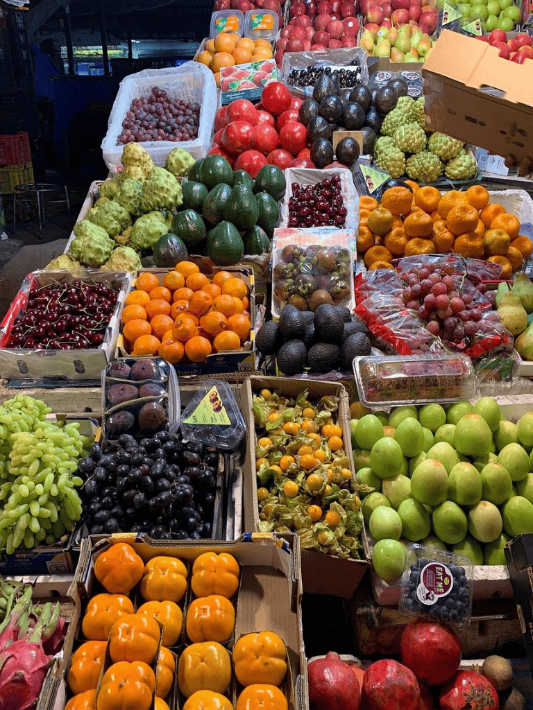 Fresh assorted fruits at QuestForDirections marketplace.