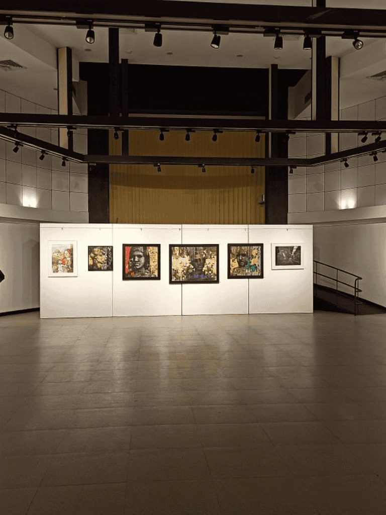 Contemporary art gallery at QuestForDirections featuring diverse artwork and installations.