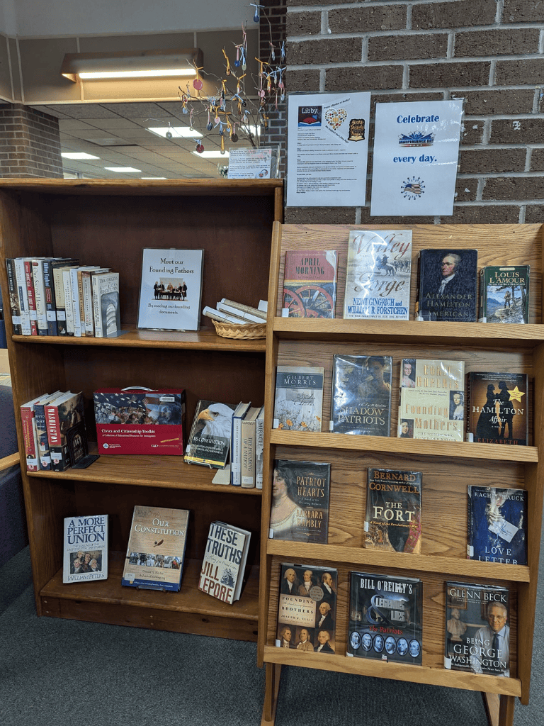 Accessible library books about American history and founding fathers at Quest For Directions.
