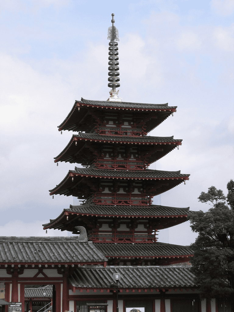 Traditional Japanese pagoda built for cultural heritage and tourism purposes.