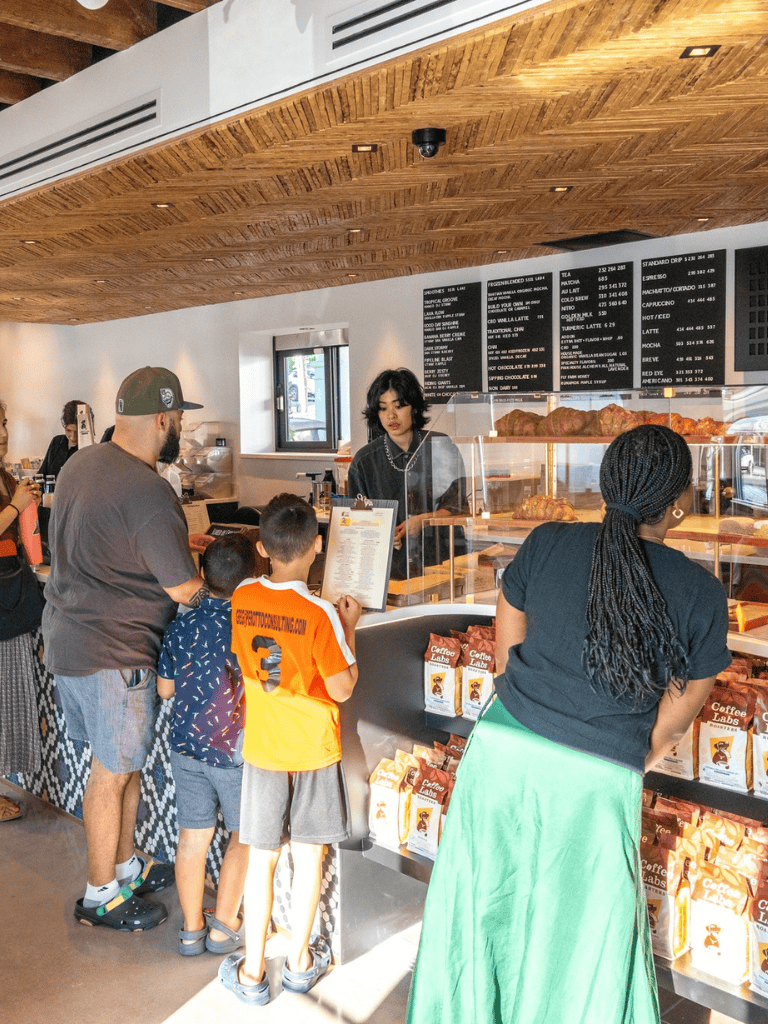 Freshly brewed coffee and pastries at QuestForDirections coffee shop, serving quality beverages and snacks.